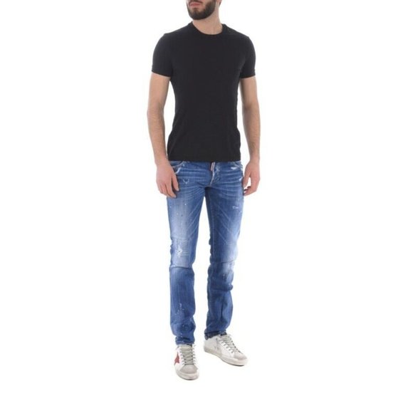 DSQUARED2 Mens Slim Jean Jeans IT44 W30 Blue Denim S71LB0594S30342470 NWT - Picture 2 of 16